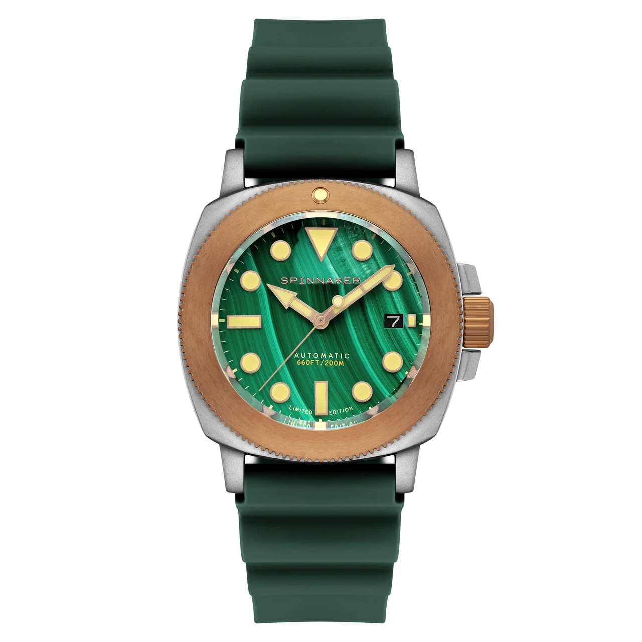 Hull Titanium Bronze Automatic Green Malachite SP-5145-02 kol saati