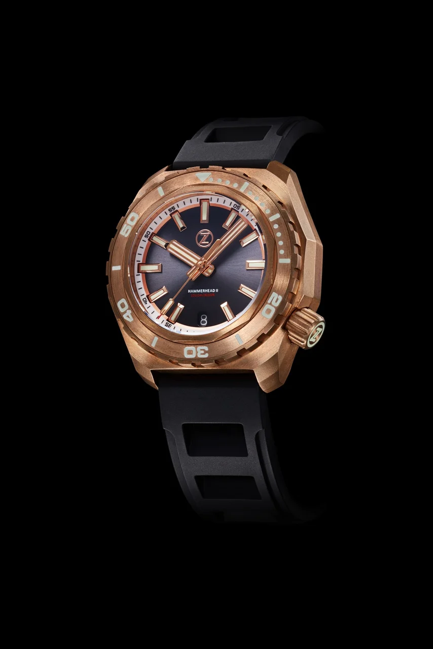 Zelos Hammerhead 2 1000m Bronze 'Slate Grey' ETA2892 44 mm kol saati