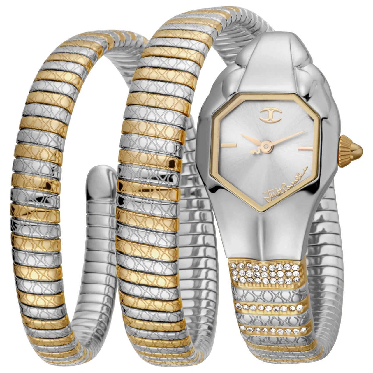 Just Cavalli Glam Snake Watch JC1L112M0045 kol saati
