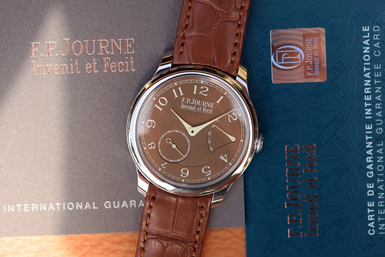 F.P. Journe CHRONOMETRE SOUVERAIN Havana ref. CS in Platinum 40 mm kol saati
