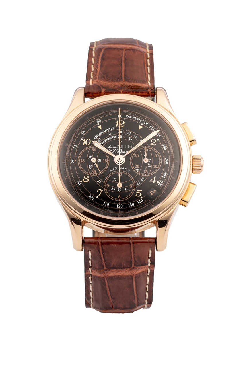 Zenith ZENITH, REF. 17.0500.400, EL PRIMERO SAN GABRIEL, NO. 10/50, PINK GOLD 38 mm kol saati