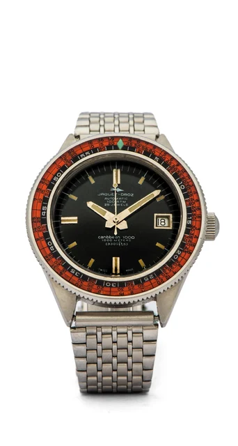 Jaquet Droz Caribbean 1000 JAQUET DROZ CARIBBEAN 1000 REF. 702 DIVER STEEL kol saati