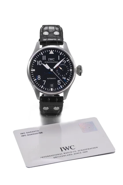 IWC Ref. 5004-01, 8-day going, date, power-reserve indication; “Big Pilot”; stainless stee