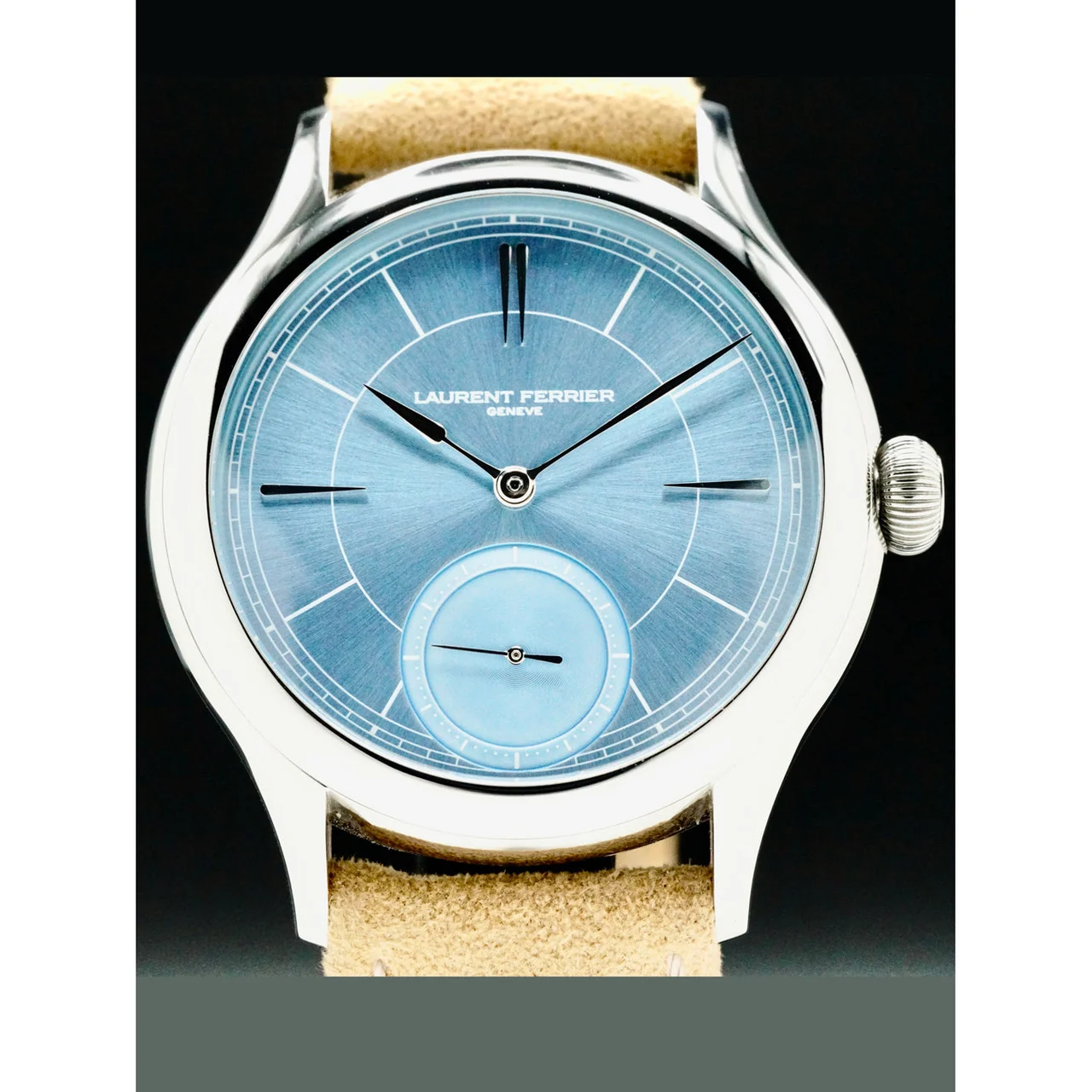 Laurent Ferrier Micro Rotor Ice Blue POC210000073587 40 mm kol saati
