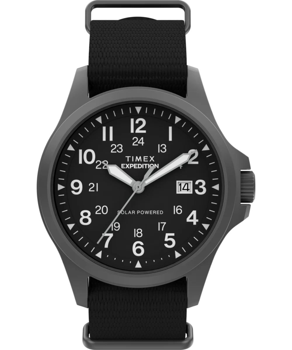 Timex Expedition® Field Post Solar 41mm Eco-Conscious Fabric Strap Watch TW2Y31800 41 mm kol saati