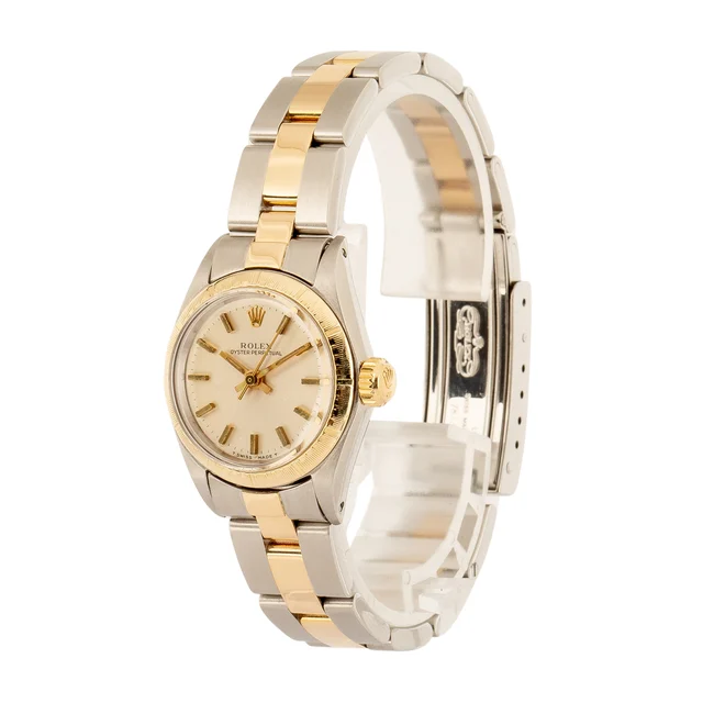 Rolex Oyster Perpetual 6804 Champagne Dial kol saati
