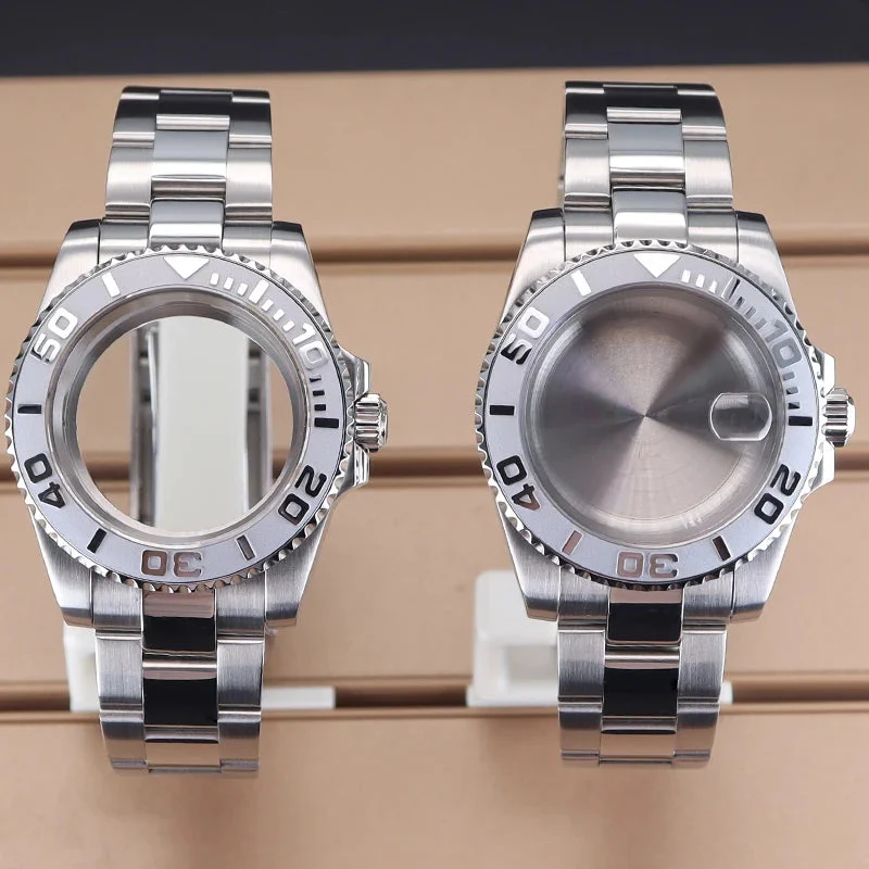 Tandorio Yacht Master Watch Case Watch kit 316 Stainless Steel Bracelet For Seiko Nh34 Nh35 Nh36 Nh38 ETA 2824 PT5000 Sw200 Miyota 8215 Movement 28.5mm Dial YACHT-MASTER 1005007225628436-1-seiko nh35 nh36-China Mainland 40 mm kol saati