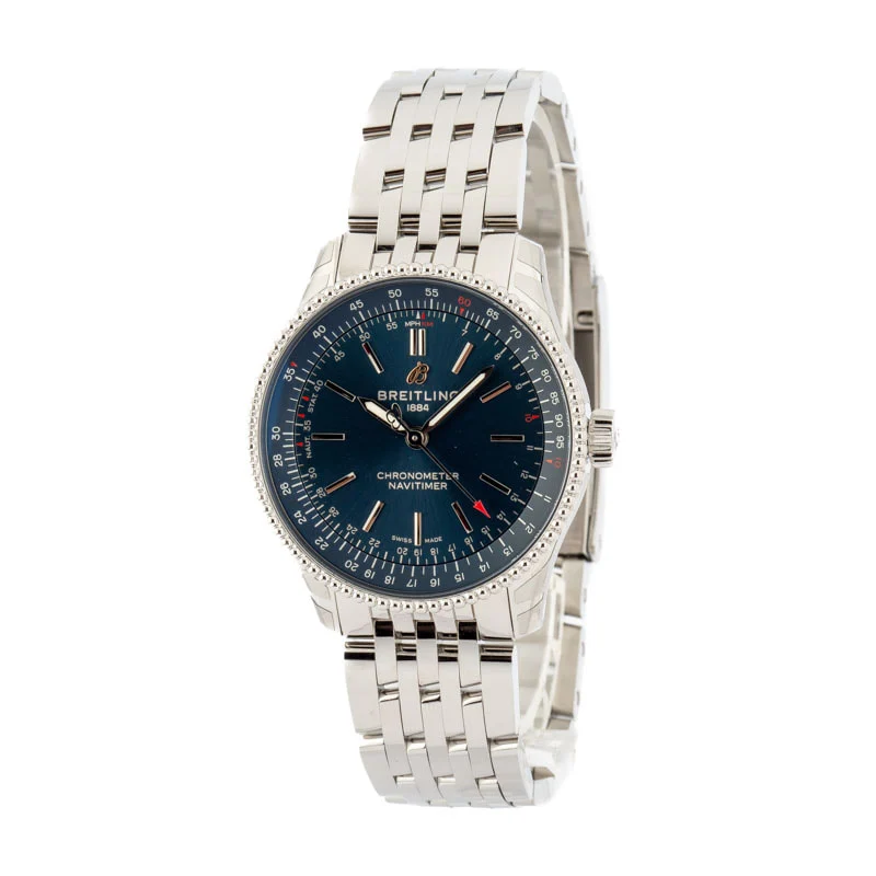 Breitling Navitimer Automatic 35 Stainless Steel Blue Dial A17395161C1A1 35 mm kol saati
