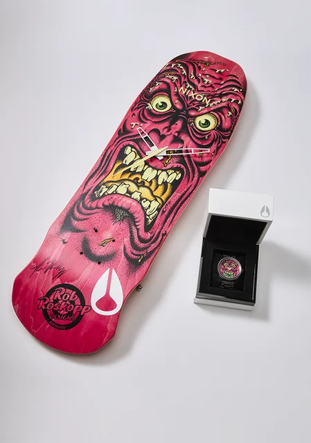 Nixon US Nixon x Santa Cruz Capsule - Gunmetal / Pink / Roskopp A1381BX-5147-00 kol saati
