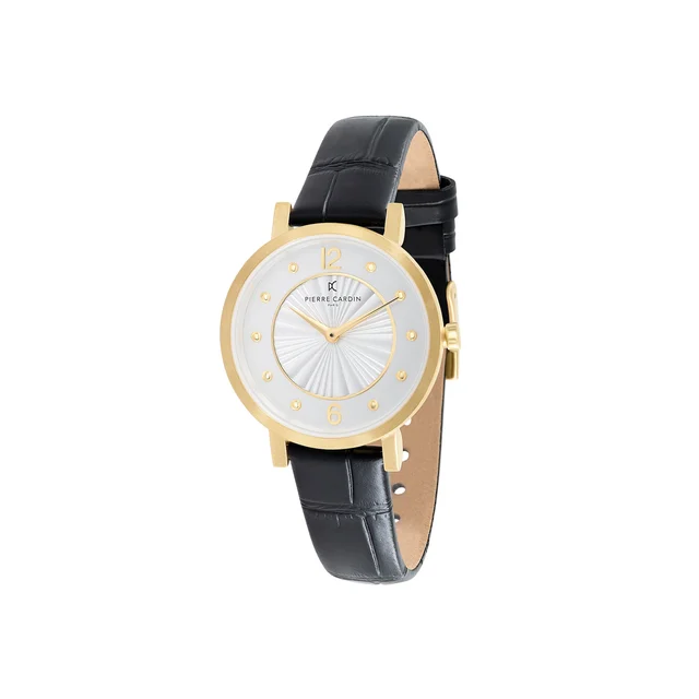 Canal St. Martin Canal St Martin Gold Watch with Black Strap CCM.0539 kol saati