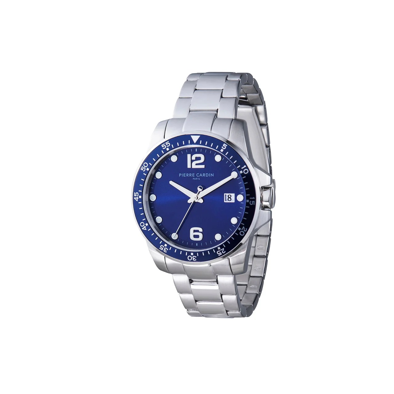 NATION Éclat watch with date and Dark Blue Dial with Metal Band CNI.0027 40 mm kol saati