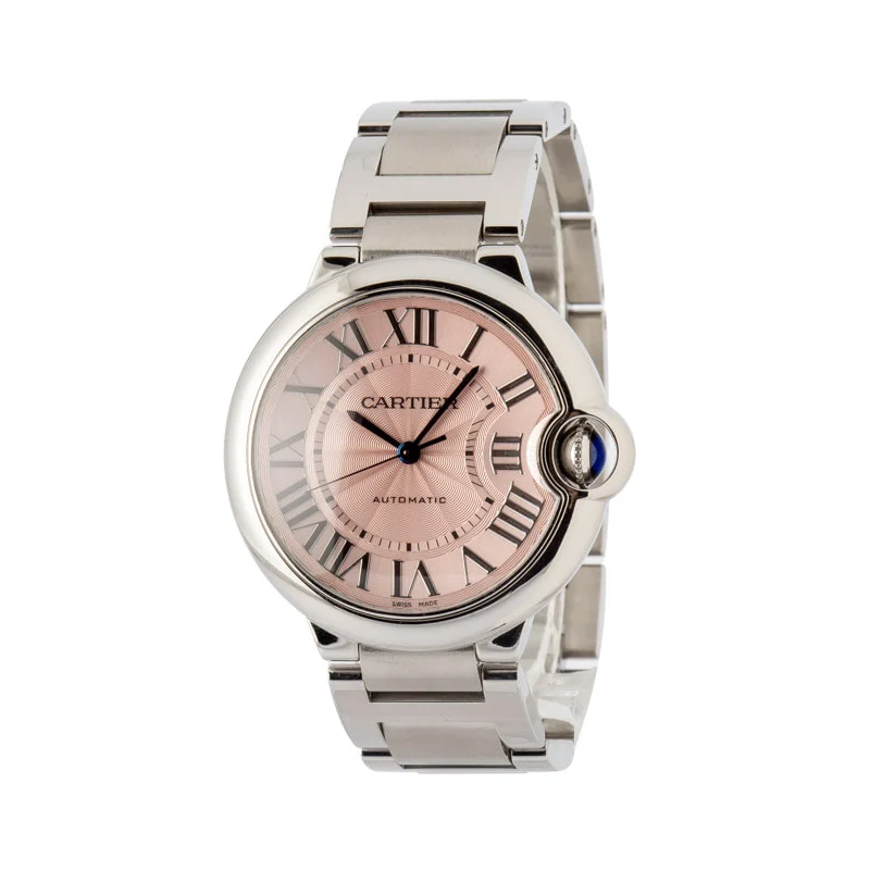 Cartier Ballon Bleu W6920041 Pink Roman Dial kol saati