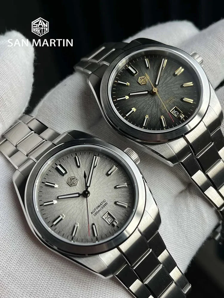Tandorio Watches San Martin 36/39/42mm SN0144 JianZhan Dial Gada Watch Miyota 9015 Original Design Men Luxury Dress Automatic Mechanical Watches 14:100005979#36mm Purple;200007763:201336100;5:56964930#Miyota 9015 42 mm kol saati