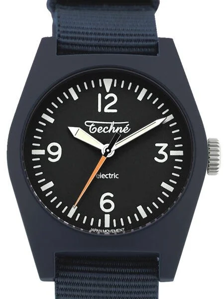 Techne Hummingbird Watch with Dyed Bead-Blasted Titanium Case #222.116 kol saati