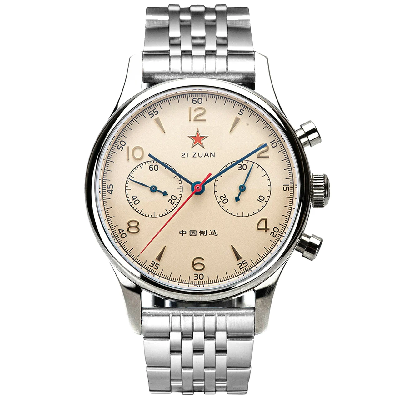 Sugess Sugess 40 1963 蓝宝石 钢带 40 mm kol saati