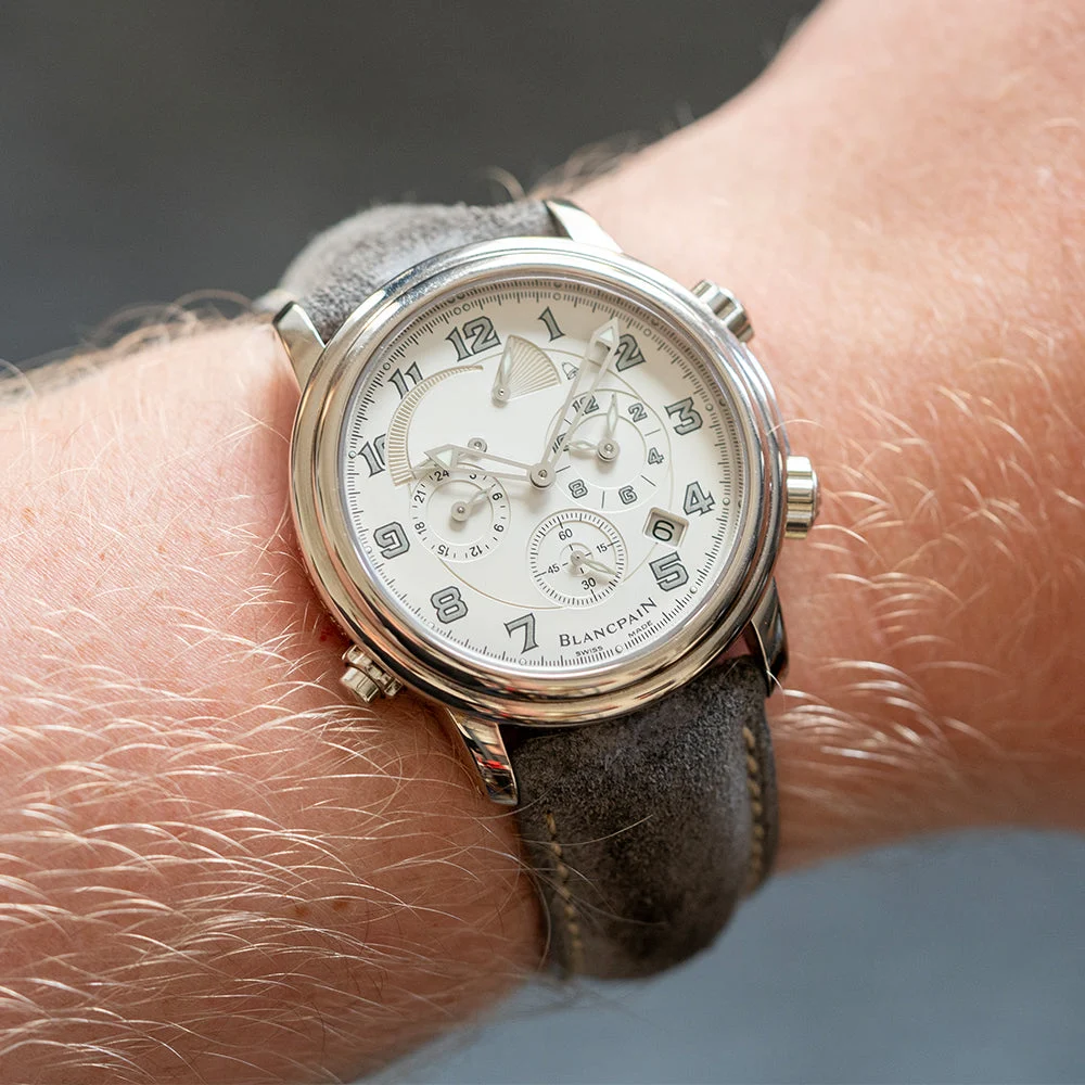 Blancpain Léman 2041-1542M-53B 40 mm kol saati