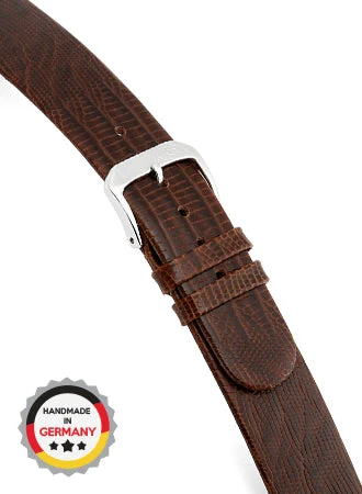 RIOS Grained Leather Bolivia - Mocha - Teju Lizard Grained 4207/RI kol saati