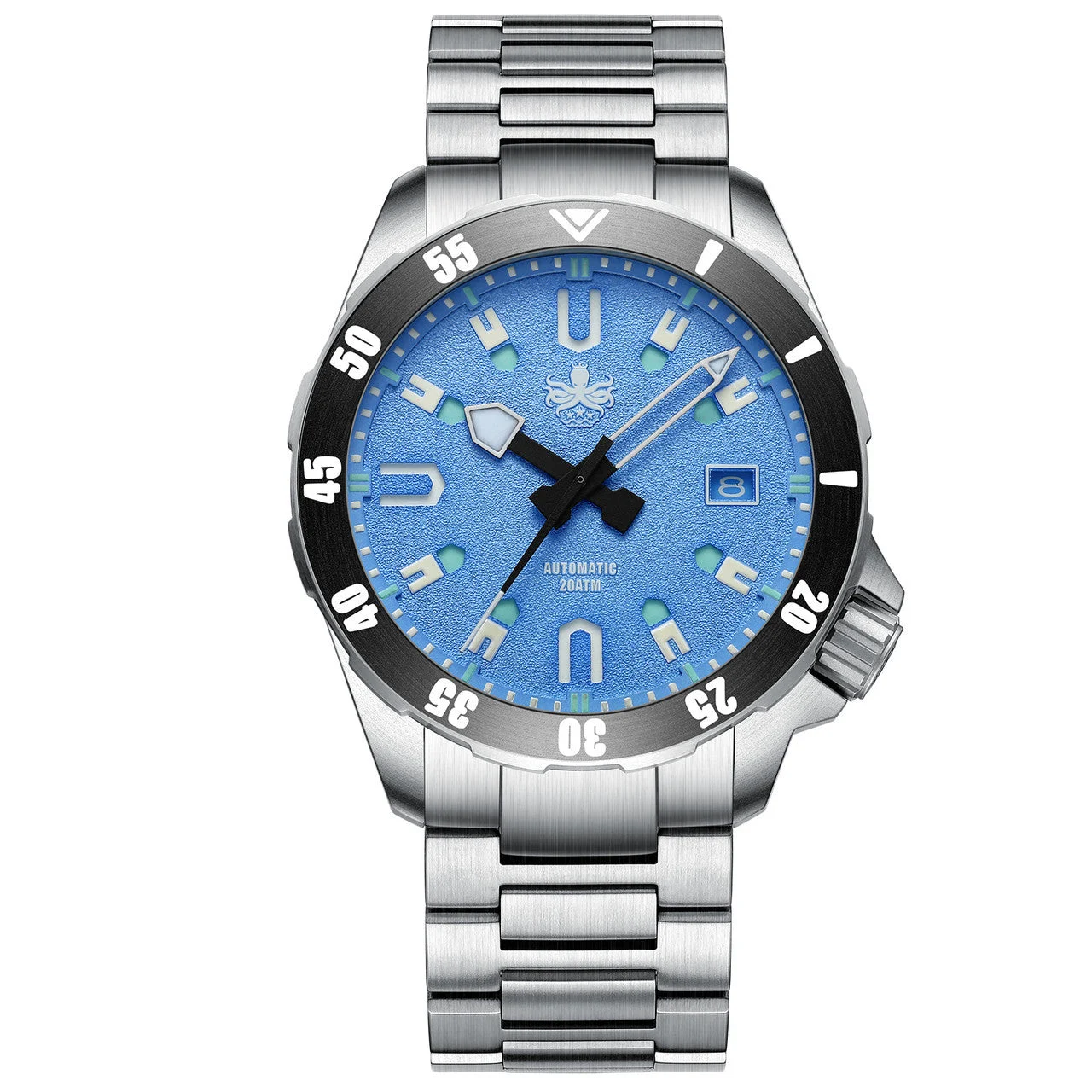Phoibos Scratch and Dent - Apollo Titanium 200-Meter Automatic Dive Watch with AR Sapphire Crystal #SND1009 42 mm kol saati