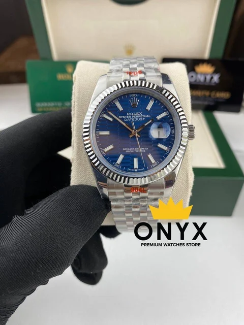 Rolex Date just Motif Blue Dial 41mm, Automatic Movement kol saati