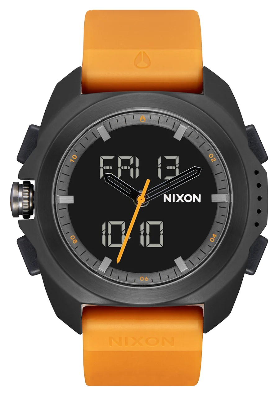 Nixon US Ripley - Black / Saffron A1267-5090-00 47 mm kol saati