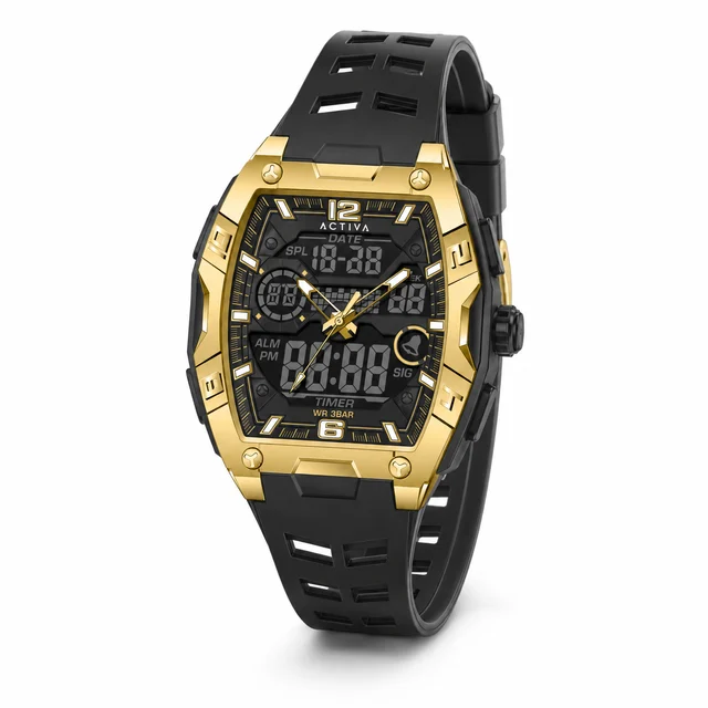 Activa Actival Venzis X Invicta Digital Watch - 50mm. Black (ACW8131-005) kol saati