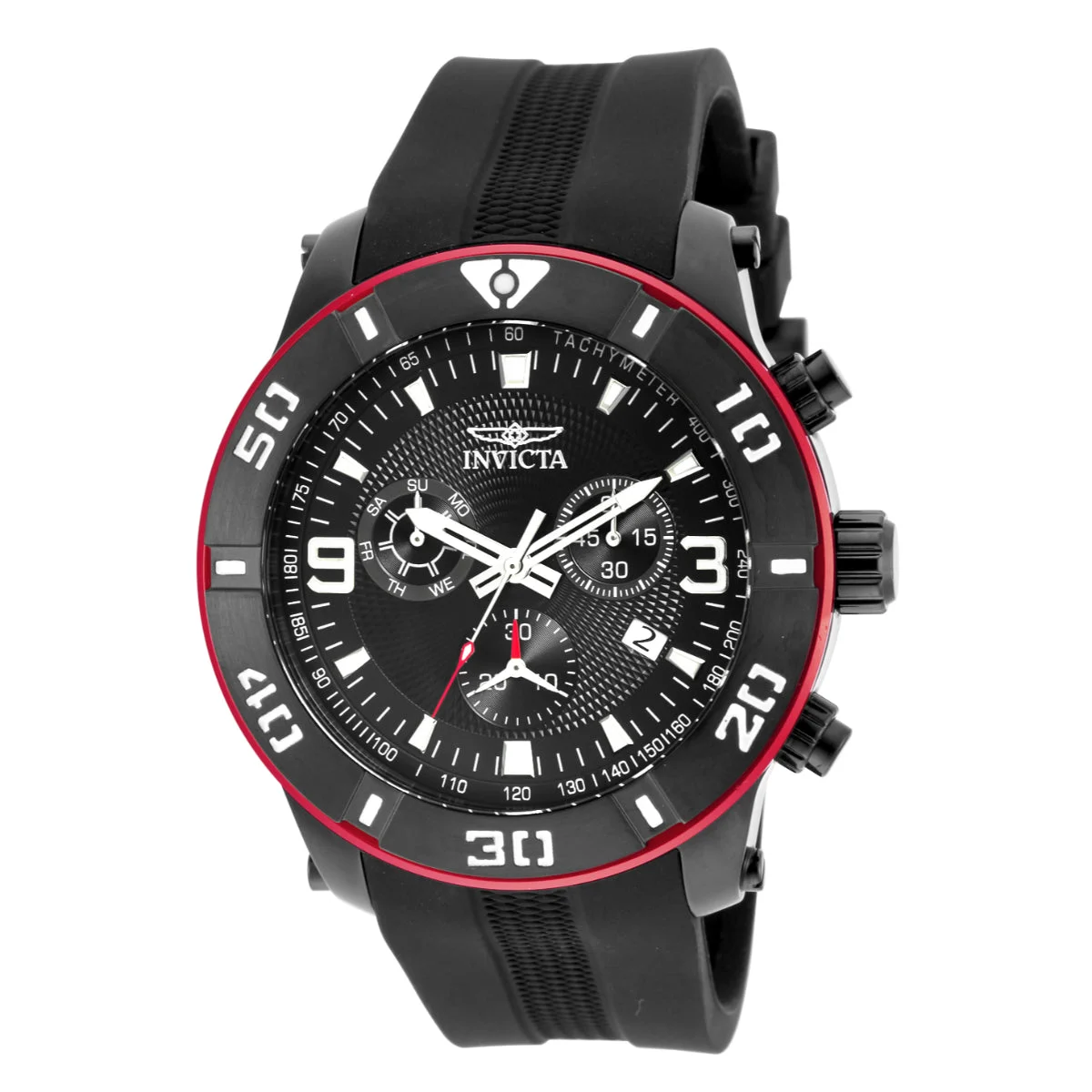 Invicta Open Box Pro Diver Swiss Ronda Z60 Caliber Watch - 52mm, Black (AIC-19825) 52 mm kol saati