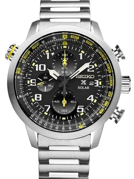 Seiko Prospex Solar Powered Chronograph with 60-Minute Stopwatch #SSC369 kol saati