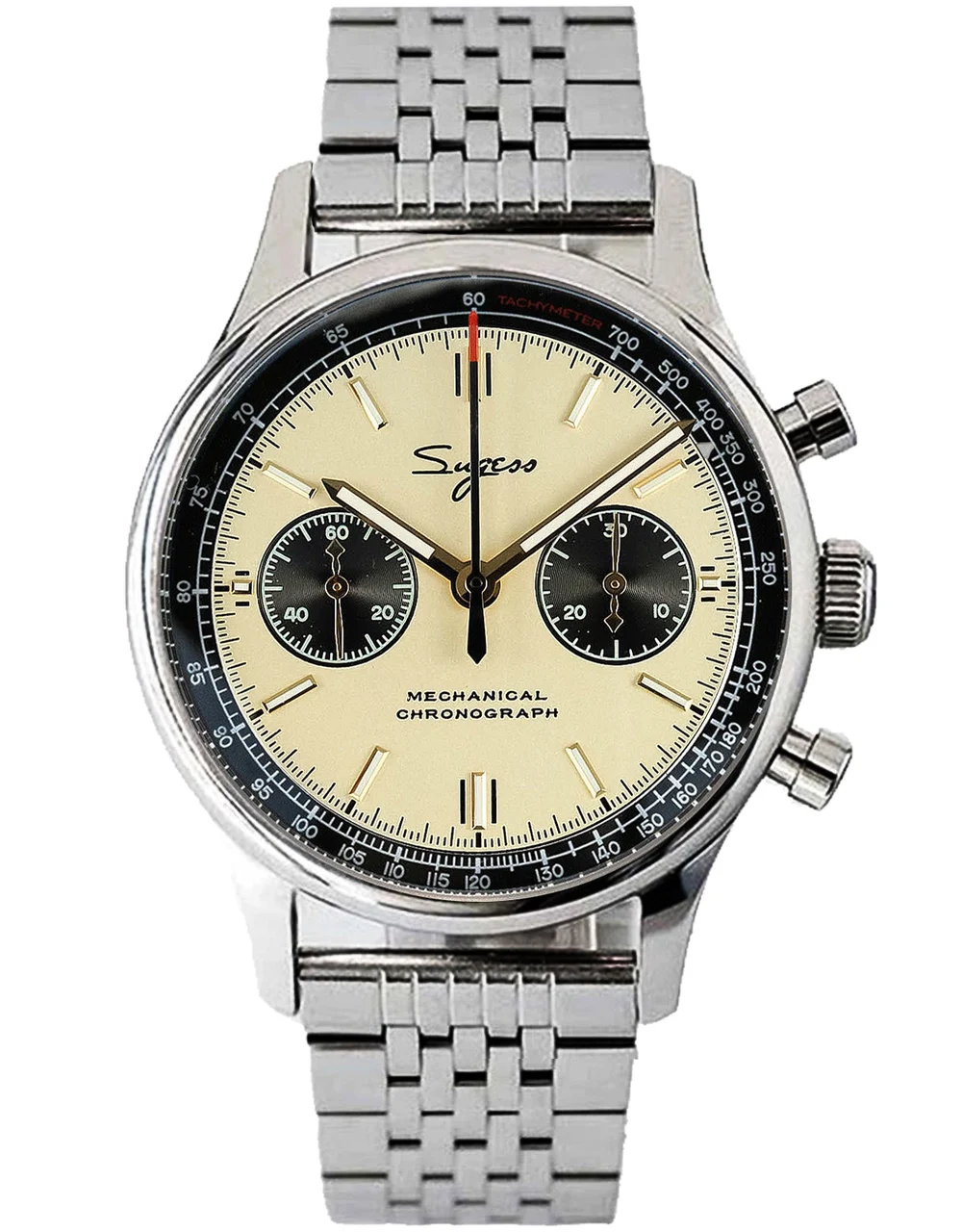 Sugess Chrono Heritage SUPANK009GN 40 mm kol saati