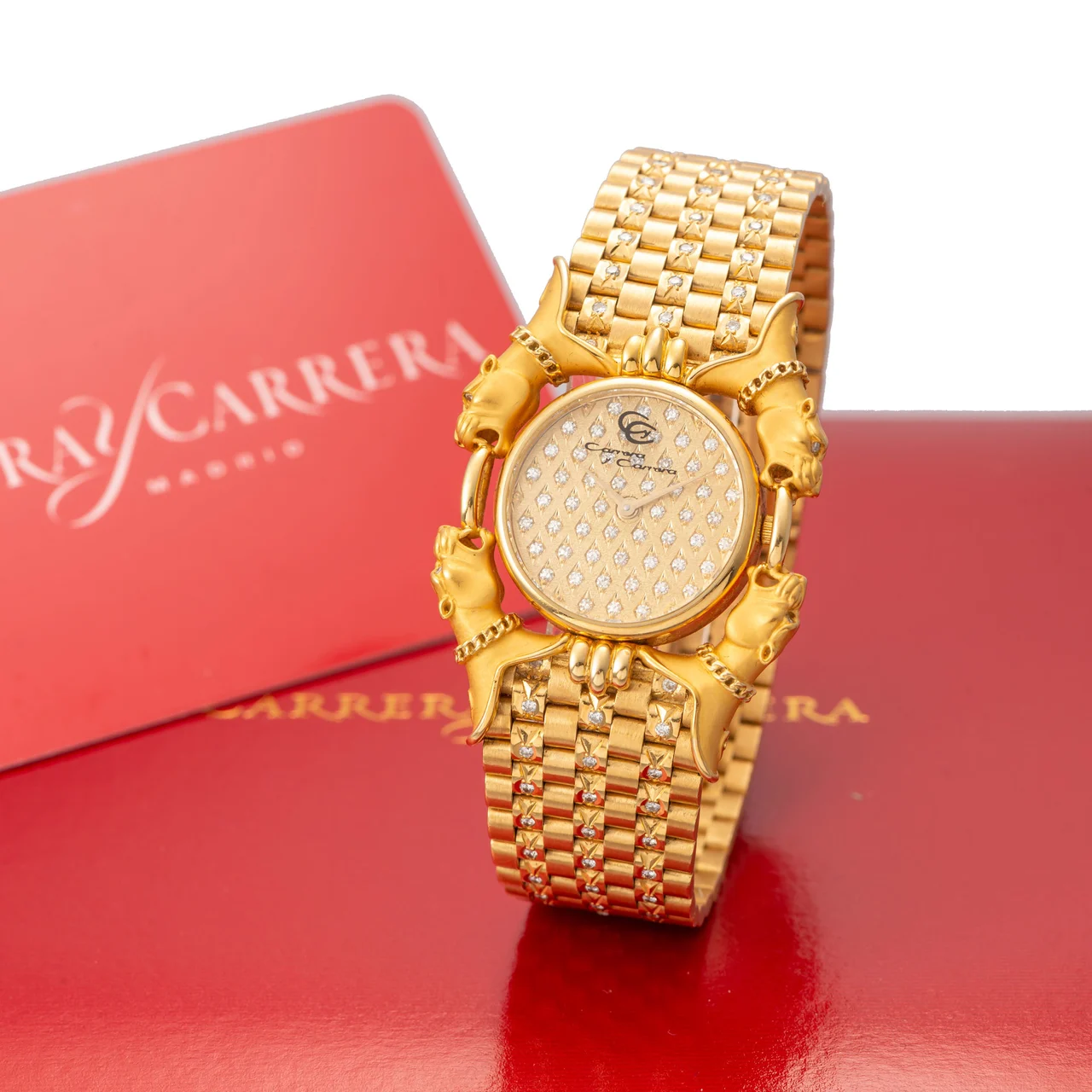Carrera Y Carrera CARRERA Y CARRERA, REF. 31405, "PANTHER" DIAMOND, YELLOW GOLD kol saati