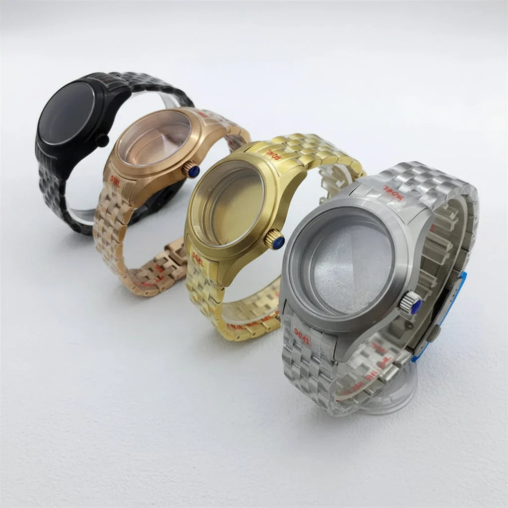 Tandorio Miyota 9015 watch case 36mm 39mm explorer Mod Brushed Dome Sapphire Glass Fit NH35 NH36 ETA2824 PT5000 Miyota9015 10bar 12000058713922427 39 mm kol saati