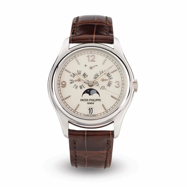 Patek Philippe PATEK PHILIPPE REF. 5146G, ANNUAL CALENDAR MOON PHASE ARDOISE DIAL, 18K WHI