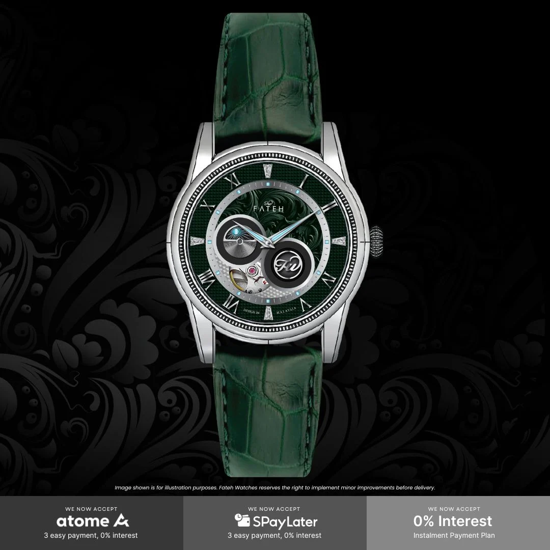 Fatehwatches Batheq Verdant Green 42 mm kol saati