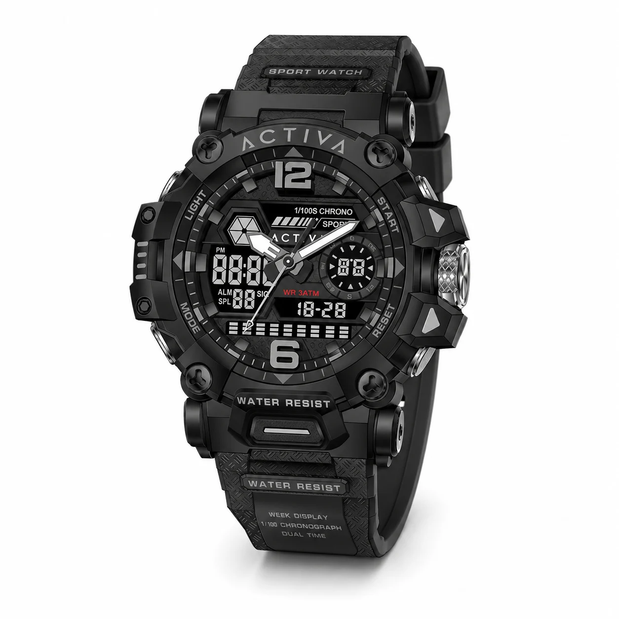 Activa Invicta Digital Watch - 49mm. Black (ACW8072-001) 49 mm kol saati