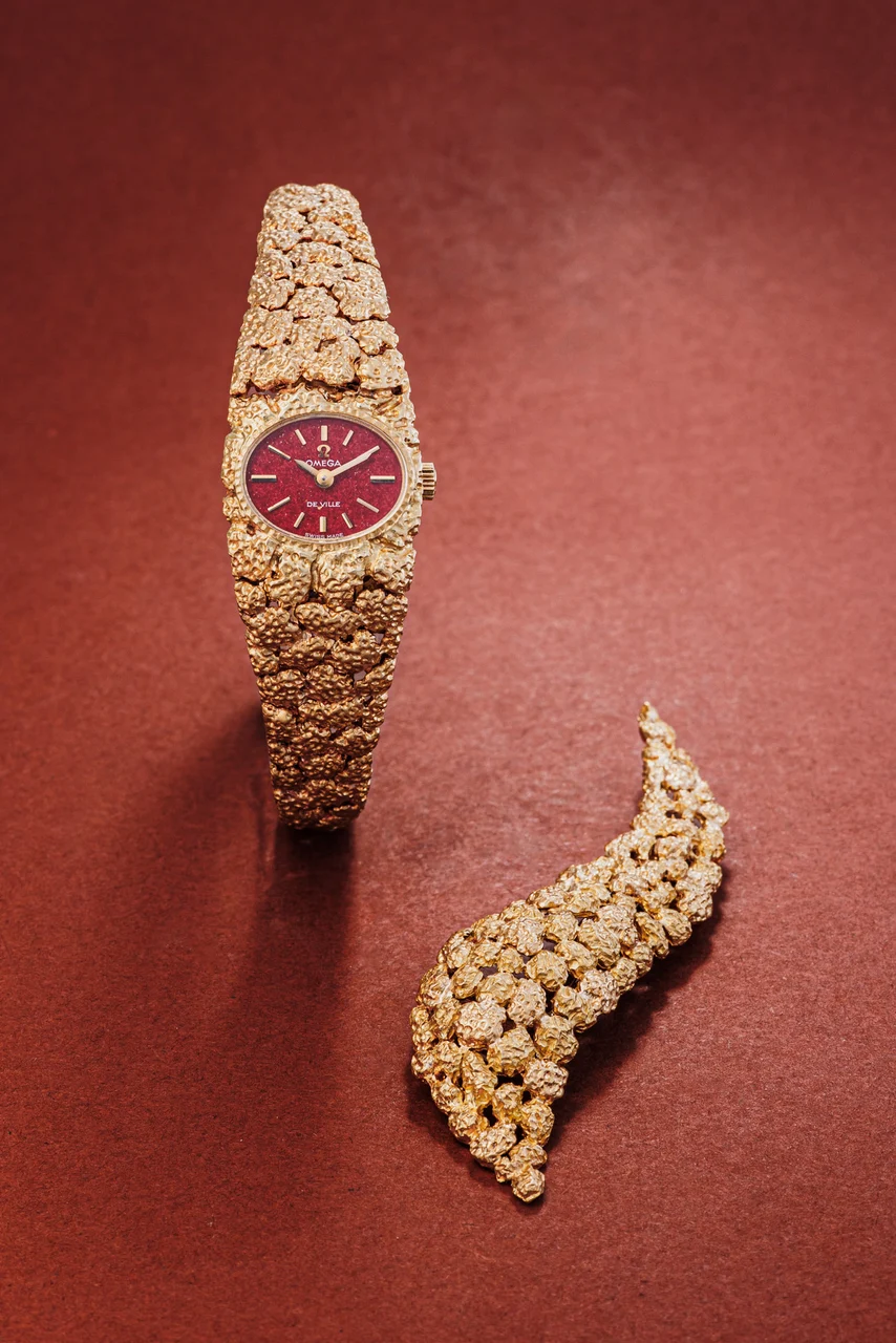 OMEGA Gilbert Albert + Broche 18k gold Ref.8241 20 mm kol saati