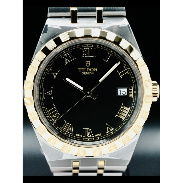 Tudor Royal Steel Case Yellow Gold Bezel 210000058514 kol saati