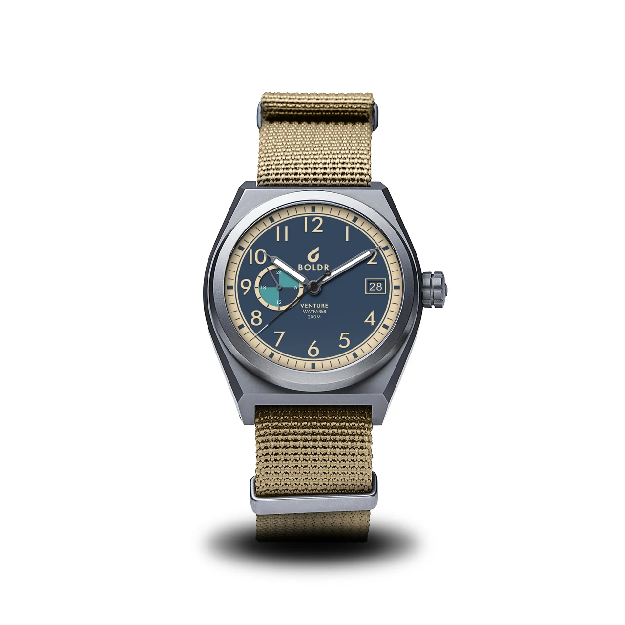 BOLDR Supply Co. Venture Wayfarer-Admiral VE-WFAD-TI-20-44 44 mm kol saati