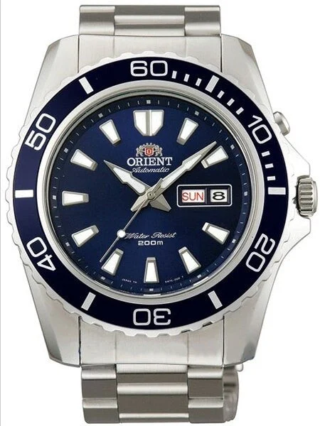 Orient Scratch and Dent - Blue Mako XL Automatic Dive Watch on a Bracelet #CEM75002D SND487 46 mm kol saati