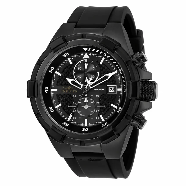 Invicta Aviator Jetframe Watch - 50.5mm, Black (28099) kol saati