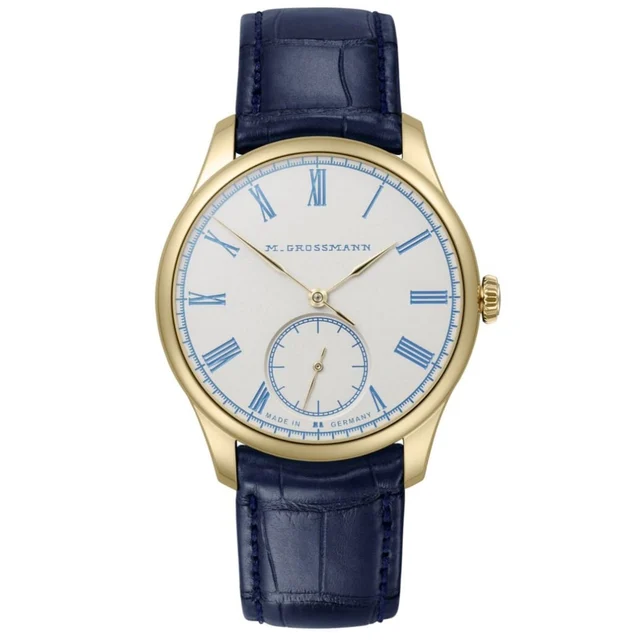 Moritz Grossmann Tefnut Silver-Plated By Friction 39mm MG-004165 kol saati