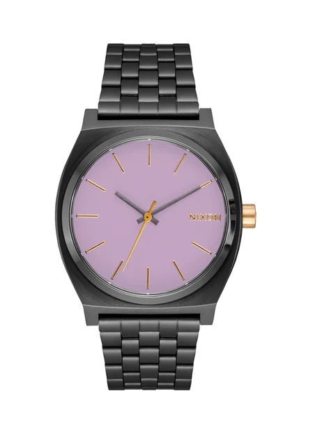 Nixon US Medium Time Teller - Gunmetal / Lavender / Gold A1130-5271-00 kol saati