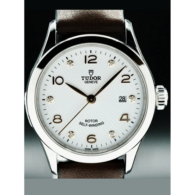 Tudor Steel Case White Diamond-Set Dial 210000058542 kol saati