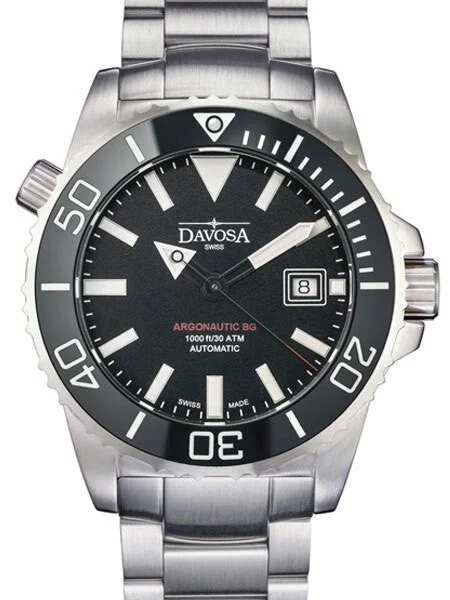 Davosa Argonautic BG Swiss Automatic 300 Meter Dive Watch with Black Dial #16152202 kol sa