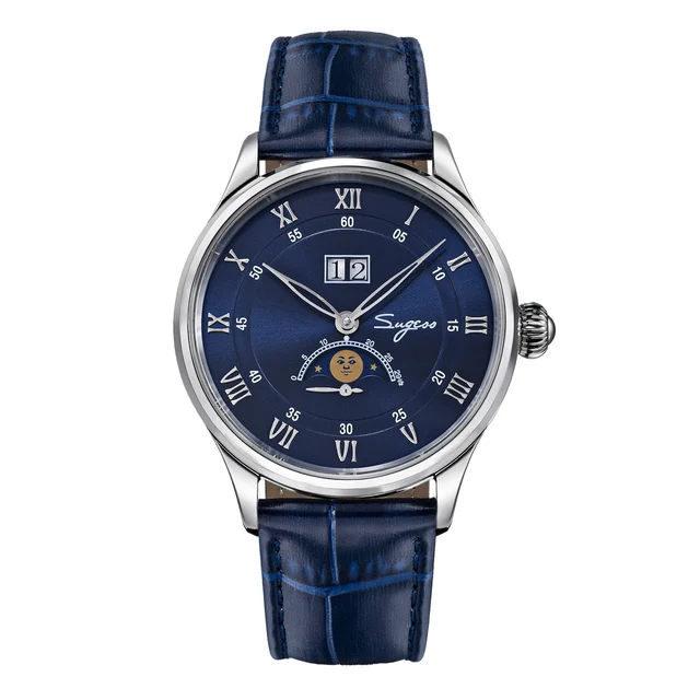 Sugess MoonPhase Master S437-2 Moon Phase Automatic Stainless Steel kol saati