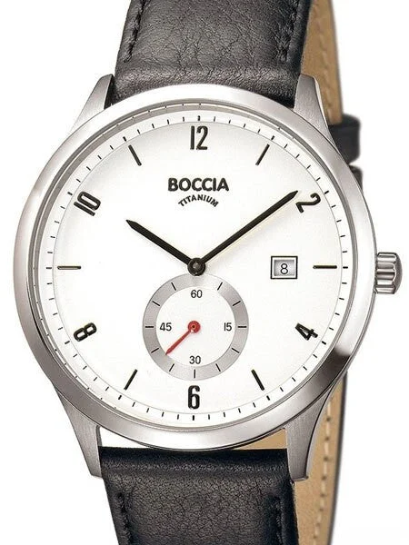 Boccia Quartz Dress Watch with 42mm Titanium Case #3606-01 42 mm kol saati