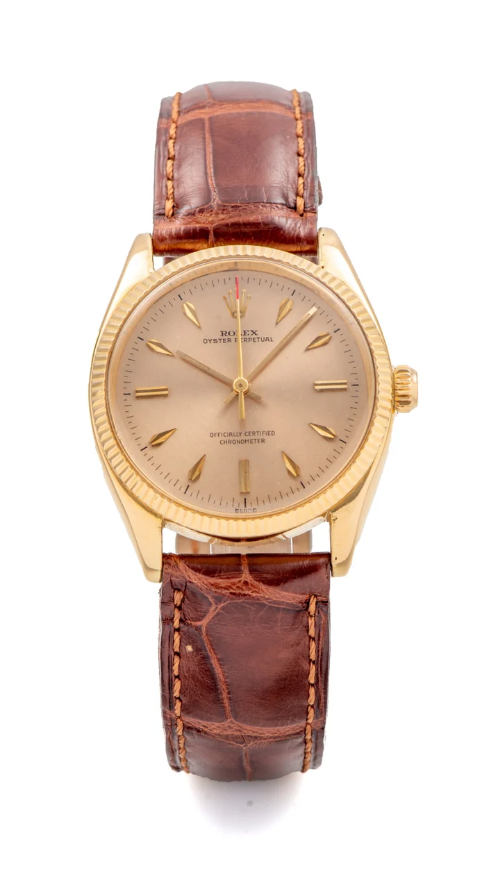 Rolex ROLEX, REF. 6567, OYSTER PERPETUAL, YELLOW GOLD 34 mm kol saati