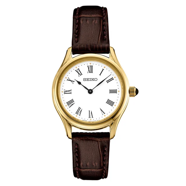 Seiko Essentials 29mm Dress Watch with White Dial #SWR072 kol saati