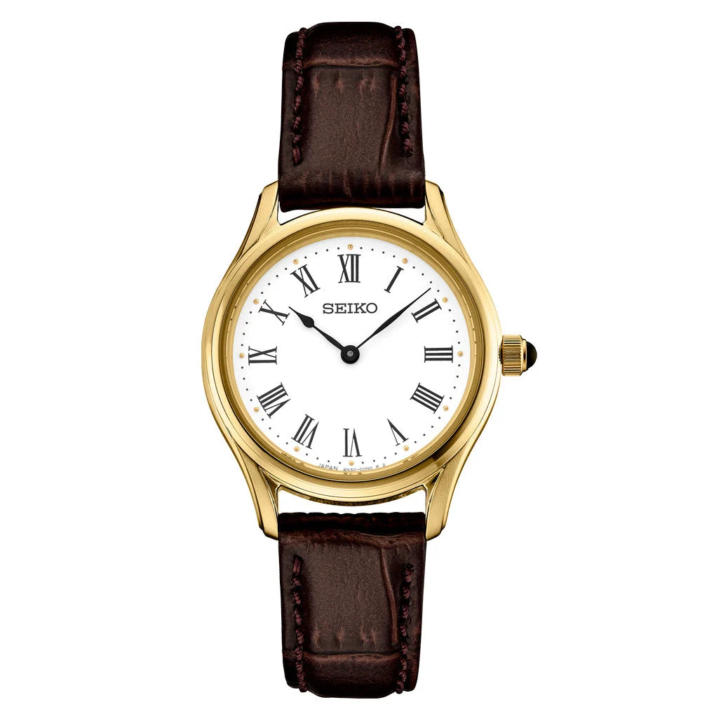 Seiko Essentials 29mm Dress Watch with White Dial #SWR072 29 mm kol saati