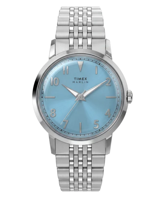 Timex Marlin® Quartz 34mm Stainless Steel Bracelet Watch TW6A03800VQ kol saati