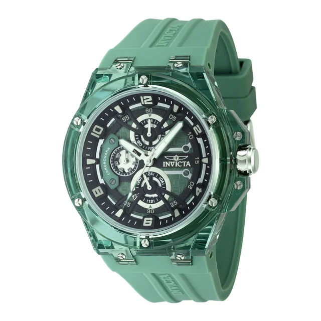 Invicta Racing Saphirex Watch - 46mm. Green (48798) kol saati