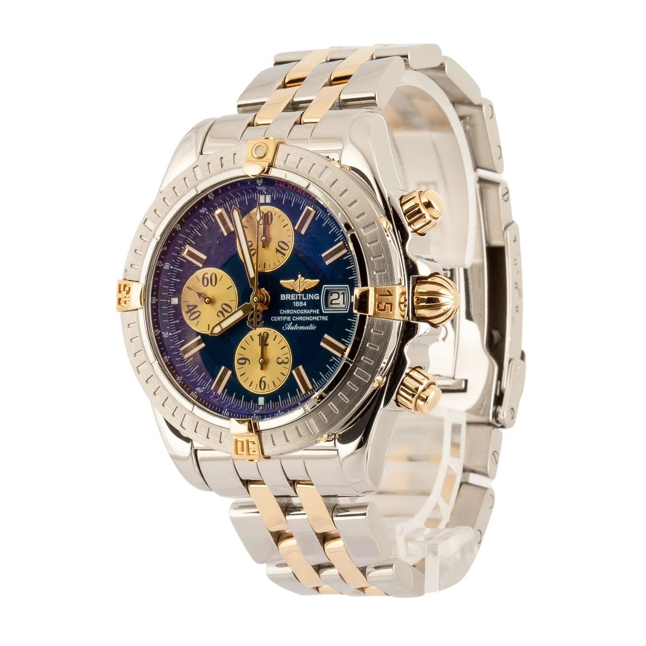 Breitling Chronomat Stainless Steel & Yellow Gold B1335611/C646 44 mm kol saati
